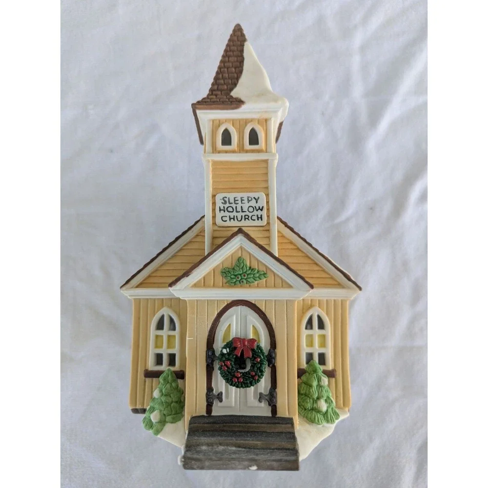 Vintage 1990 Dept 56 New England Village Series Sleepy Hollow Church